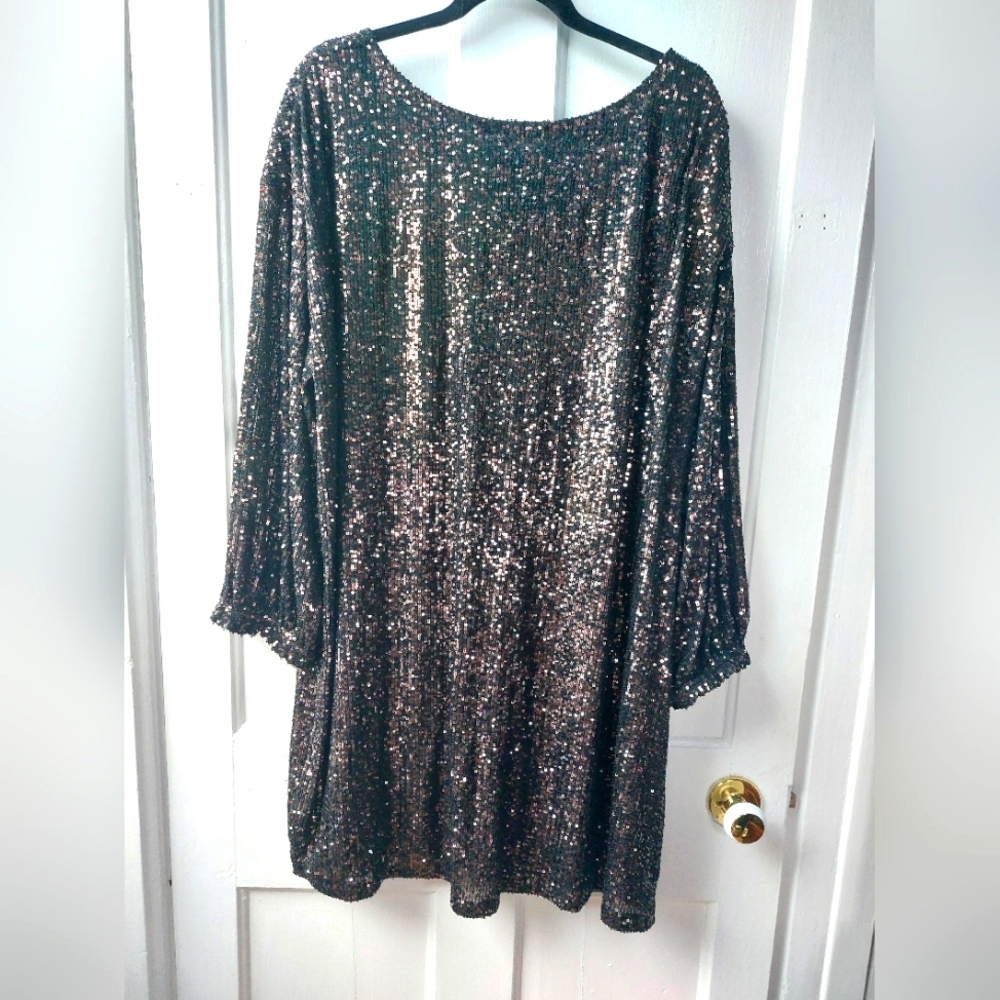 Reitmans Black Sequin Dress